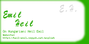 emil heil business card